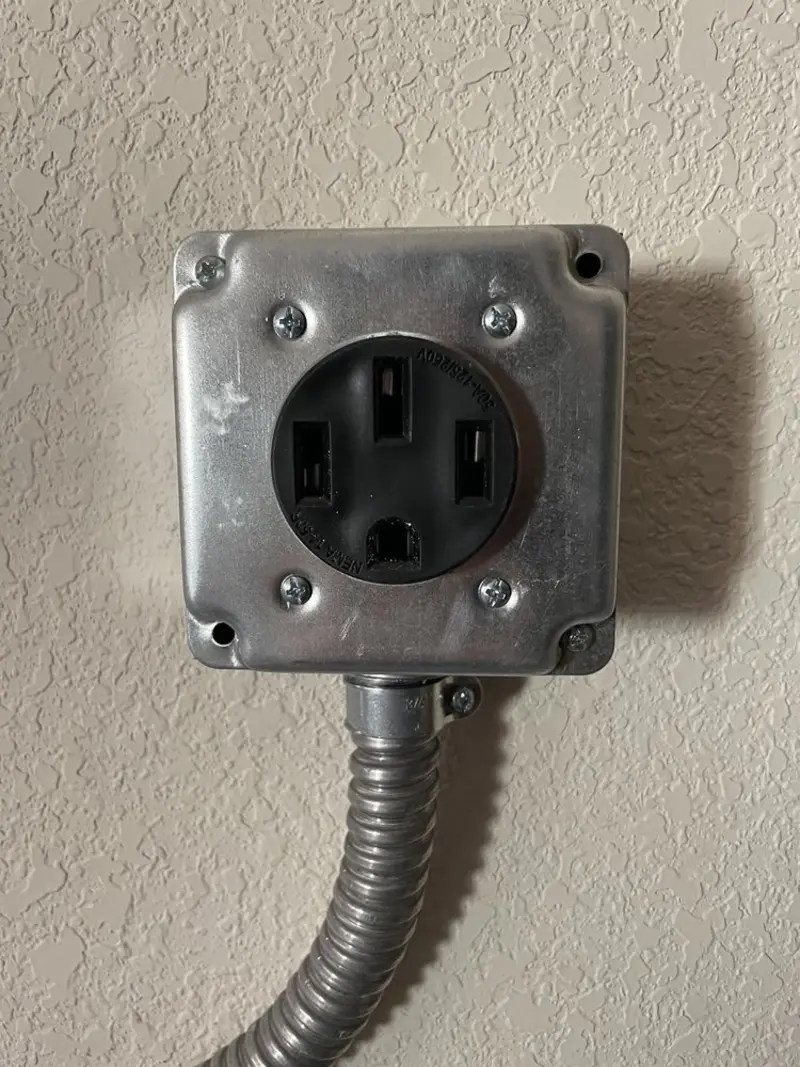 NEMA 14-50 outlet installed for Smart Home Electrical in Duluth